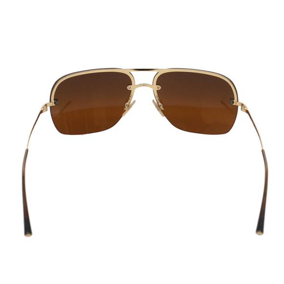 CHANEL Sunglasses Metal Black Gold Tone CC Auth 53401 - Picture 3 of 15